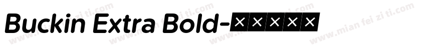 Buckin Extra Bold字体转换